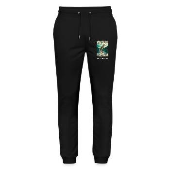 Jahrgang Forelle Fischer Angeln Geburtstag 2004 - Stanley/Stella Unisex Bio Jogginghose Mover  - Schwarz - Vorne - Marisol (170cm) & Nik (191cm)