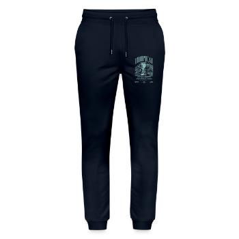 Red Eyed Tree Frog Rainforest Amphibian - Stanley/Stella Mover Unisex Organic Jogging Trousers - navy - Front - Marisol (170cm) & Nik (191cm)