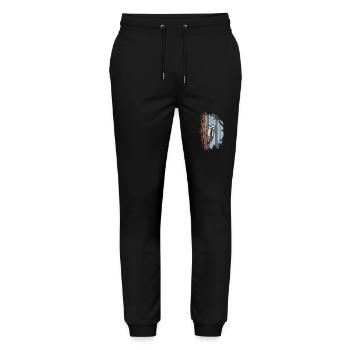 Buntspecht Im Mystischen Wald - Stanley/Stella Unisex Bio Jogginghose Mover  - Schwarz - Vorne - Marisol (170cm) & Nik (191cm)