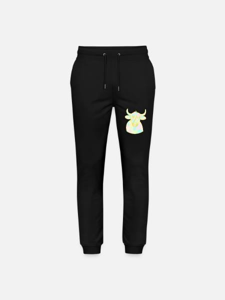 Opal Cuddle Bull - Stanley/Stella Mover Unisex Organic Jogging Trousers - black
