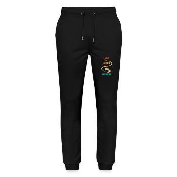 Eat Sleep Ski Repeat - Ski - Ski - Stanley/Stella Mover Unisex Organic Jogging Trousers - black - Front - Marisol (170cm) & Nik (191cm)