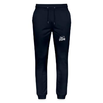 Line Dancing Country Dance - Line Dance Tanzen - Stanley/Stella Mover Unisex Organic Jogging Trousers - navy - Front - Marisol (170cm) & Nik (191cm)
