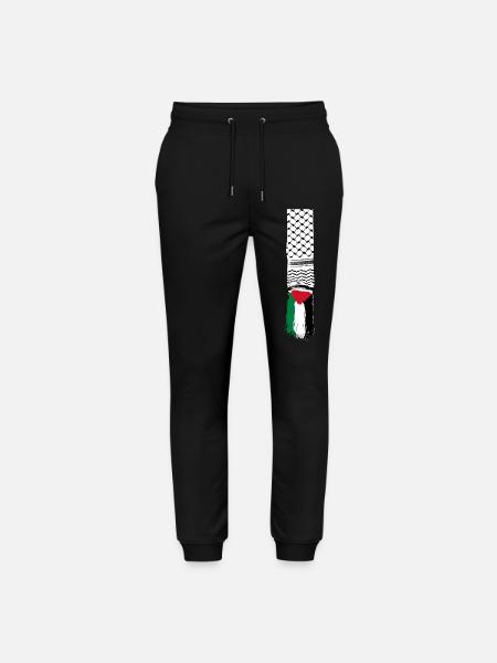 Palestinian scarf - Stanley/Stella Mover Unisex Organic Jogging Trousers - black