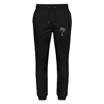 Palm Island - Stanley/Stella Mover Unisex Organic Jogging Trousers - black - Front - Marisol (170cm) & Nik (191cm)