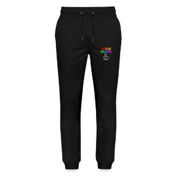I hate people - Stanley/Stella Mover Unisex Organic Jogging Trousers - black - Front - Marisol (170cm) & Nik (191cm)