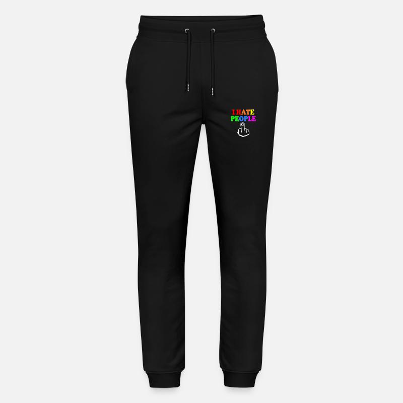 I hate people - Pantalon de jogging bio MOVER Stanley/Stella unisexe - noir