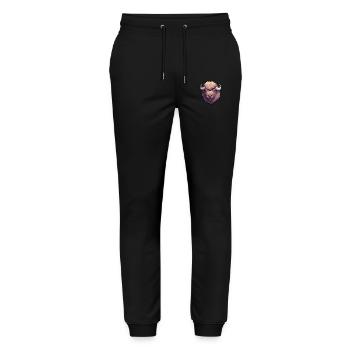 Bison Buffalo - Stanley/Stella Mover Unisex Organic Jogging Trousers - black - Front - Marisol (170cm) & Nik (191cm)