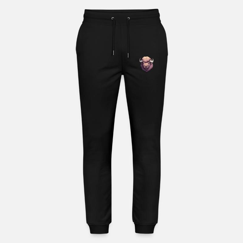 Bison Büffel - Stanley/Stella Unisex Bio Jogginghose Mover  - Schwarz