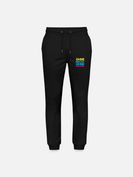 Ohne Recht, Ohne Einnahmen - Stanley/Stella Unisex Bio Jogginghose Mover  - Schwarz