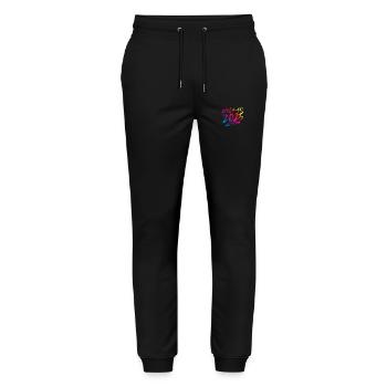 Après Ski 2025 Multicolored - Stanley/Stella Mover Unisex Organic Jogging Trousers - black - Front - Marisol (170cm) & Nik (191cm)