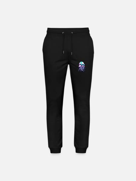 Jellyfish Cool Comic - Stanley/Stella Mover Unisex Organic Jogging Trousers - black
