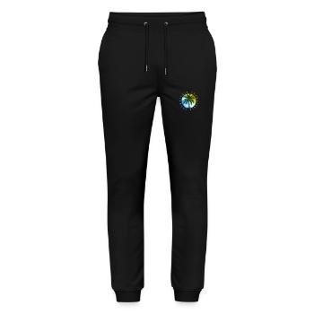 Italien Tour Urlaub - Stanley/Stella Unisex Bio Jogginghose Mover  - Schwarz - Vorne - Marisol (170cm) & Nik (191cm)