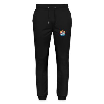 Whale Christmas Christmas - Stanley/Stella Mover Unisex Organic Jogging Trousers - black - Front - Marisol (170cm) & Nik (191cm)