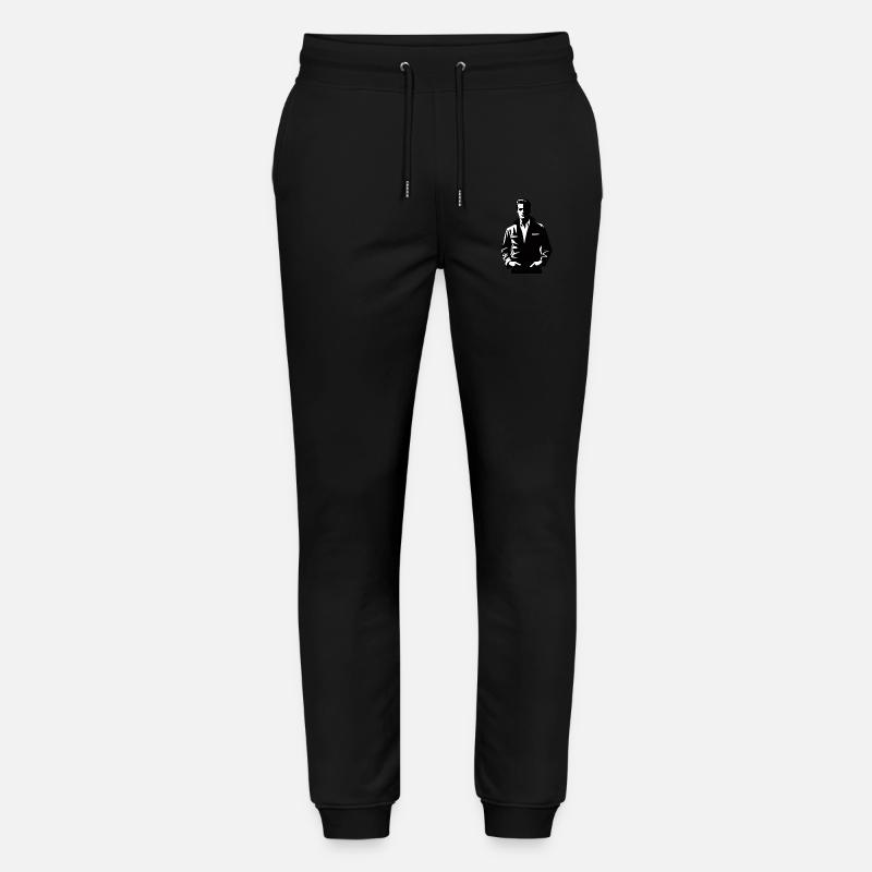 Noir Mystery: Mann im Schatten - Stanley/Stella Unisex Bio Jogginghose Mover  - Schwarz