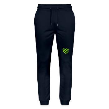 Coeur vert - Pantalon de jogging bio MOVER Stanley/Stella unisexe - marine - Devant - Marisol (170cm) & Nik (191cm)