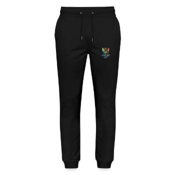 Après-ski coloré 2024 - Pantalon de jogging bio MOVER Stanley/Stella unisexe - noir - Devant - Marisol (170cm) & Nik (191cm)