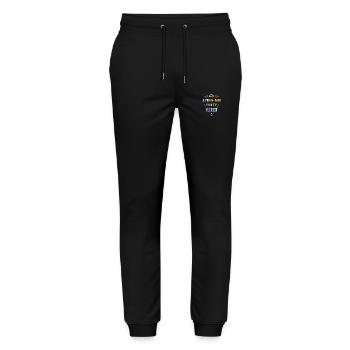 Après Ski 2024 Party Team Bunt - Stanley/Stella Mover Unisex Organic Jogging Trousers - black - Front - Marisol (170cm) & Nik (191cm)