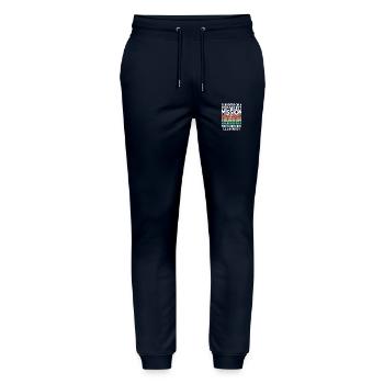 Escape Room - Stanley/Stella Unisex Bio Jogginghose Mover  - Navy - Vorne - Marisol (170cm) & Nik (191cm)