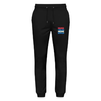 Meine Skizzen, Meine Regeln - Stanley/Stella Unisex Bio Jogginghose Mover  - Schwarz - Vorne - Marisol (170cm) & Nik (191cm)