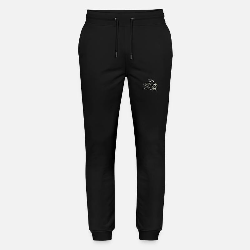 Motorrad Grafik, Vintage - Stanley/Stella Unisex Bio Jogginghose Mover  - Schwarz