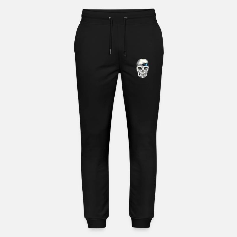 crane papillon bleu - Pantalon de jogging bio MOVER Stanley/Stella unisexe - noir