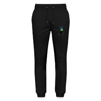 Die Karte von Finnland - Stanley/Stella Unisex Bio Jogginghose Mover  - Schwarz - Vorne - Marisol (170cm) & Nik (191cm)