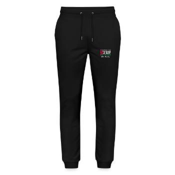 PALESTINE Palestine FLAG Peace - Stanley/Stella Mover Unisex Organic Jogging Trousers - black - Front - Marisol (170cm) & Nik (191cm)