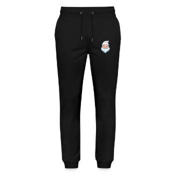 Weißer Weihnachtszauber - Stanley/Stella Unisex Bio Jogginghose Mover  - Schwarz - Vorne - Marisol (170cm) & Nik (191cm)
