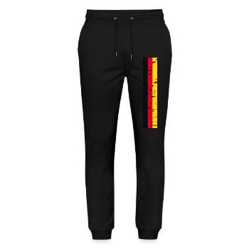 Deutschland T-Shirt Outfit Design - Stanley/Stella Unisex Bio Jogginghose Mover  - Schwarz - Vorne - Marisol (170cm) & Nik (191cm)
