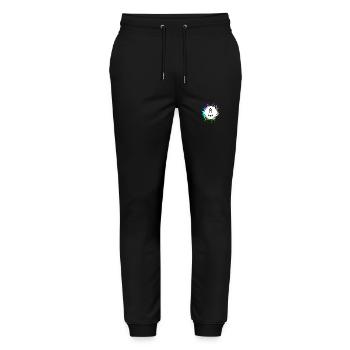 Rocket symbol - Stanley/Stella Mover Unisex Organic Jogging Trousers - black - Front - Marisol (170cm) & Nik (191cm)