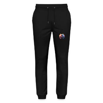 Couple Caméléon Amour La Saint-Valentin - Pantalon de jogging bio MOVER Stanley/Stella unisexe - noir - Devant - Marisol (170cm) & Nik (191cm)
