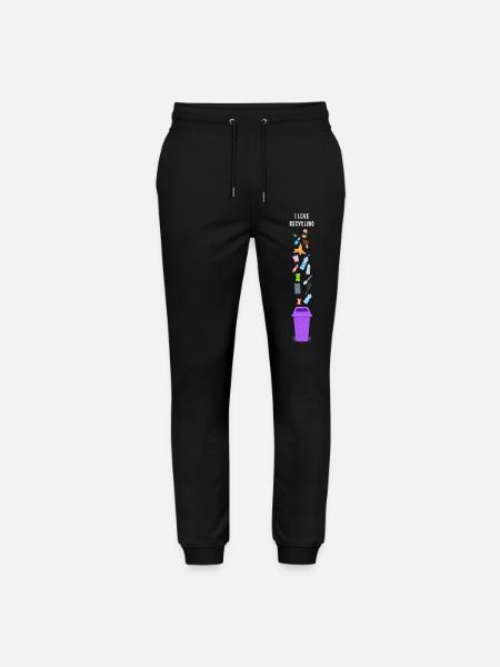 i love recycling - Stanley/Stella Mover Unisex Organic Jogging Trousers - black