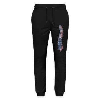 Wirbelsäule Anatomie Physiotherapie Aquarell - Stanley/Stella Unisex Bio Jogginghose Mover  - Schwarz - Vorne - Marisol (170cm) & Nik (191cm)