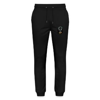 Gothic - Stanley/Stella Unisex Bio Jogginghose Mover  - Schwarz - Vorne - Marisol (170cm) & Nik (191cm)
