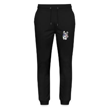 Shorthair Collie America Flag Dogs Wilsigns - Stanley/Stella Mover Unisex Organic Jogging Trousers - black - Front - Marisol (170cm) & Nik (191cm)