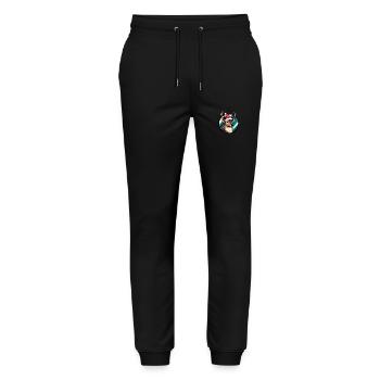 Deer Christmas Christmas - Stanley/Stella Mover Unisex Organic Jogging Trousers - black - Front - Marisol (170cm) & Nik (191cm)