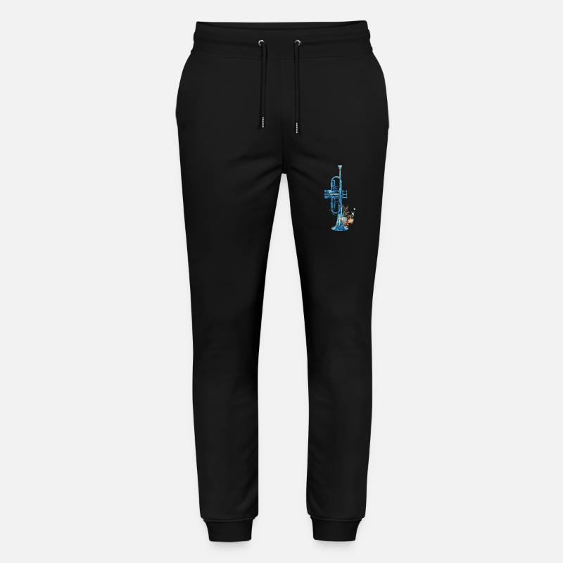 Fisch Trompete - Stanley/Stella Unisex Bio Jogginghose Mover  - Schwarz