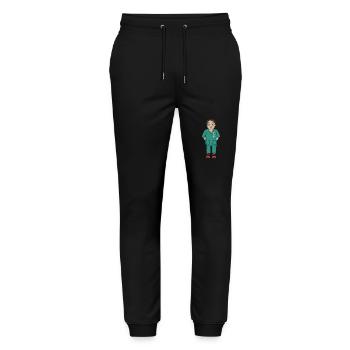 Uskan Leila - Stanley/Stella Unisex Bio Jogginghose Mover  - Schwarz - Vorne - Marisol (170cm) & Nik (191cm)