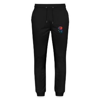Rose - Stanley/Stella Unisex Bio Jogginghose Mover  - Schwarz - Vorne - Marisol (170cm) & Nik (191cm)