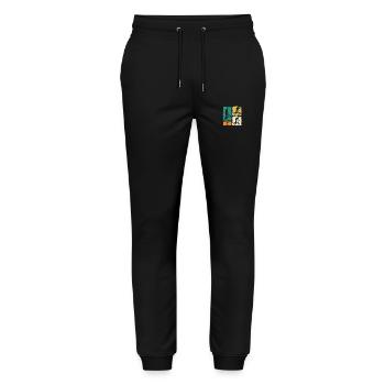 Vélo VTT - Pantalon de jogging bio MOVER Stanley/Stella unisexe - noir - Devant - Marisol (170cm) & Nik (191cm)