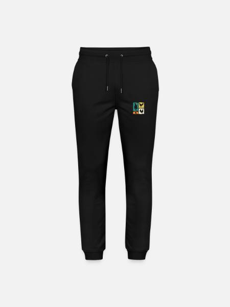 Chicken Rooster - Stanley/Stella Mover Unisex Organic Jogging Trousers - black