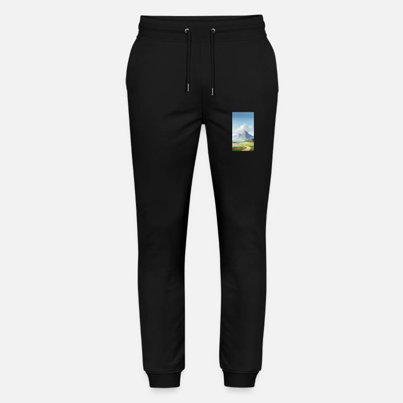 Landschaftsbild - Stanley/Stella Unisex Bio Jogginghose Mover  - Schwarz