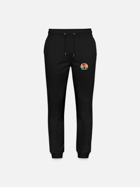 Chicken Rooster - Stanley/Stella Mover Unisex Organic Jogging Trousers - black