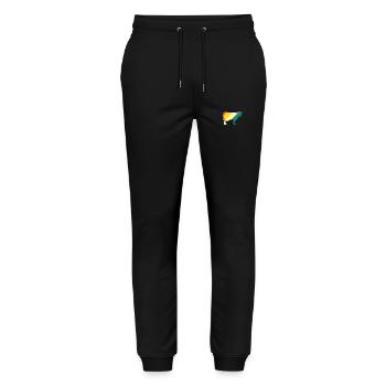 Cow Highland Cattle Cows - Stanley/Stella Mover Unisex Organic Jogging Trousers - black - Front - Marisol (170cm) & Nik (191cm)