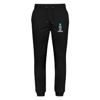 GIS Mapping Data Clip Features Spatial Geoinfo - Stanley/Stella Mover Unisex Organic Jogging Trousers - black - Front - Marisol (170cm) & Nik (191cm)