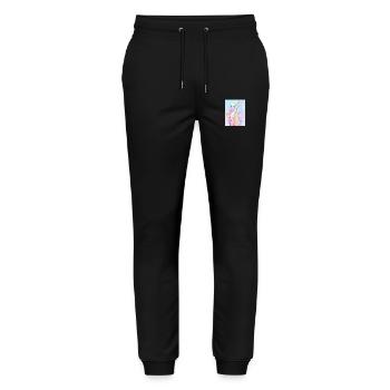 Anime, Anime Girl, Anime Girl, Elf - Stanley/Stella Mover Unisex Organic Jogging Trousers - black - Front - Marisol (170cm) & Nik (191cm)