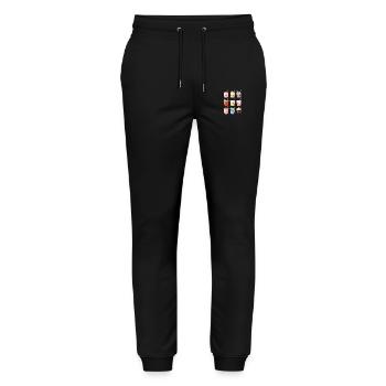 Kawaii Bubble Tea Boba Tea - Stanley/Stella Unisex Bio Jogginghose Mover  - Schwarz - Vorne - Marisol (170cm) & Nik (191cm)