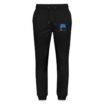 Wild Boar, Van Gogh, Starry Night, Animal - Stanley/Stella Mover Unisex Organic Jogging Trousers - black - Front - Marisol (170cm) & Nik (191cm)
