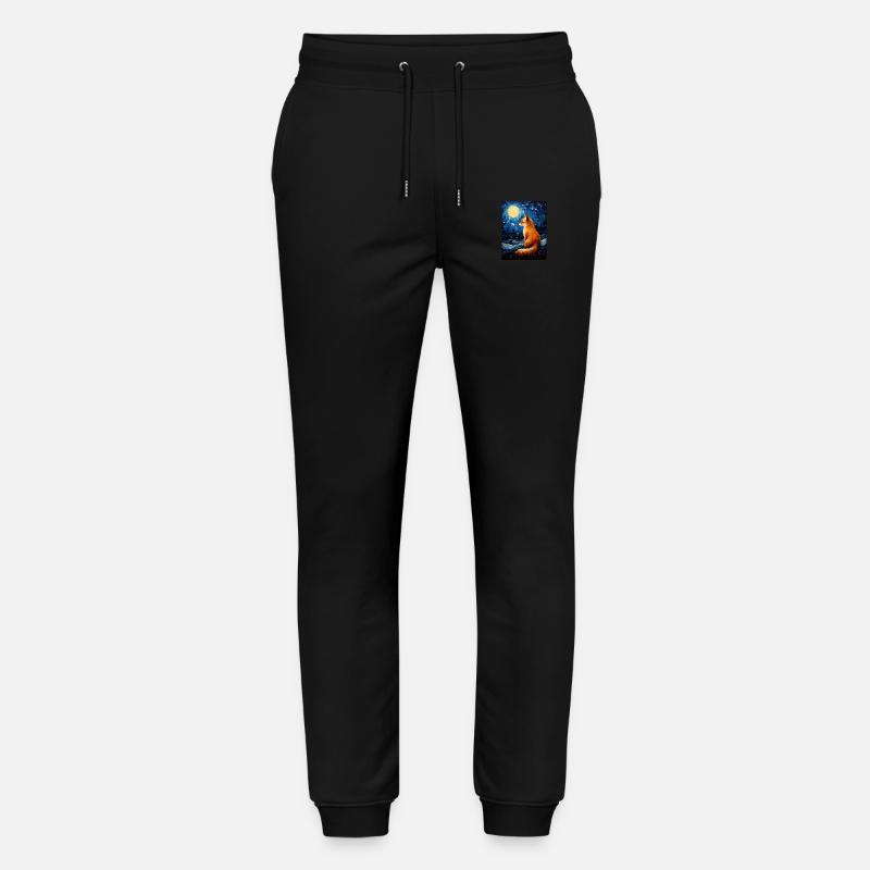 Fuchs Van gogh Style - Stanley/Stella Unisex Bio Jogginghose Mover  - Schwarz