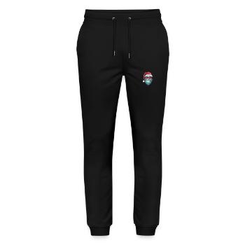 Santa Claus Cool Christmas - Stanley/Stella Mover Unisex Organic Jogging Trousers - black - Front - Marisol (170cm) & Nik (191cm)